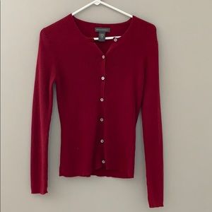 Banana Republic red button down sweater